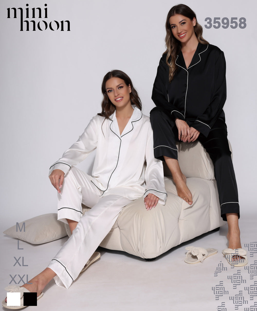 Pyjama 2pcs en Satin - 35958 F1