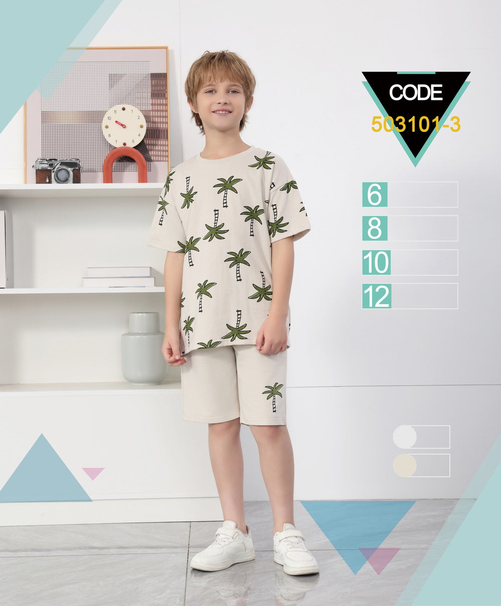 ENSEMBLE T-SHIRT ET SHORT ENFANT (6-12) - 503101-3 A6