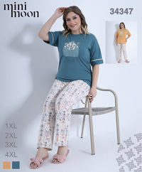 Plus Size Pajamas - 34347