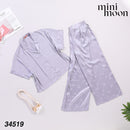 Satin Pajamas 2Pcs - 34519