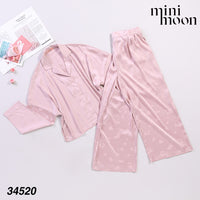 Satin Pajamas 2Pcs - 34520