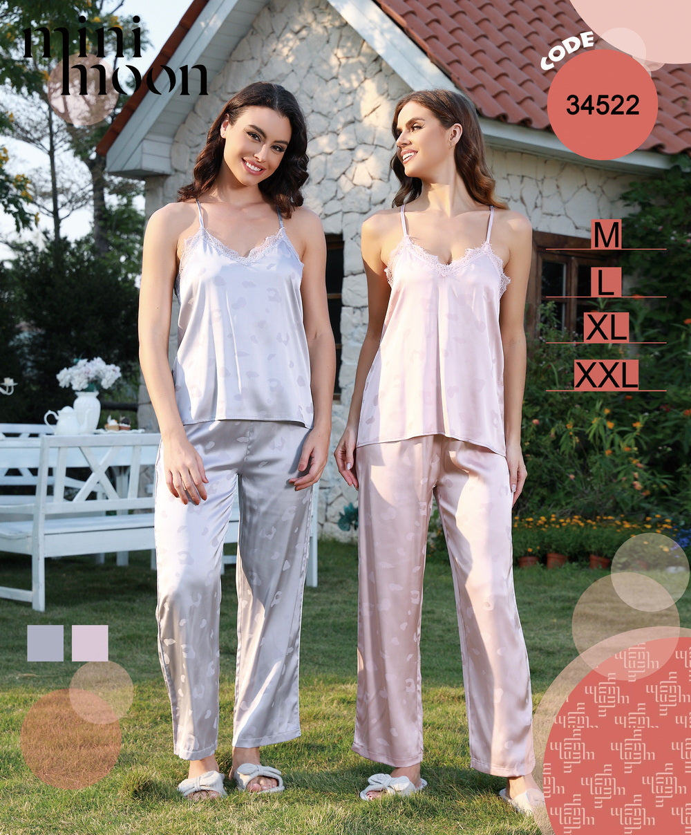 Pyjama Satin 2Pcs - 34522