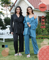 Pyjama Satin 3Pcs - 34527