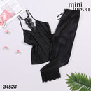 Satin Pajamas 2Pcs - 34528