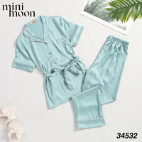 Pyjama Satin 2Pcs - 34532