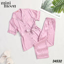 Pyjama Satin 2Pcs - 34532