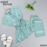 Pyjama Satin 3Pcs - 34534