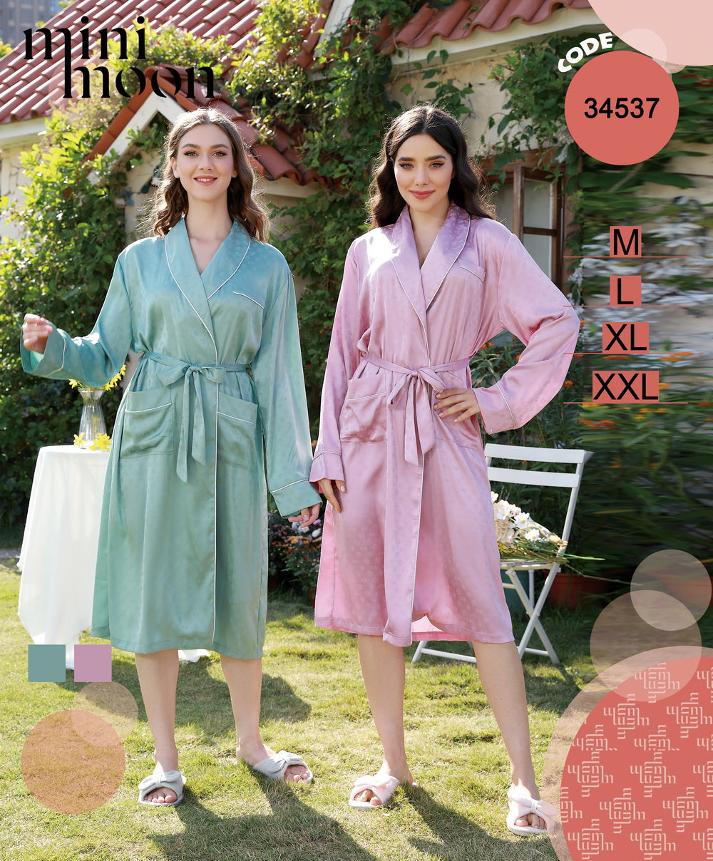 Satin Kimono - 34537