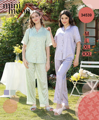 Pyjama Satin 2Pcs - 34539