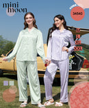 Satin Pajamas 2Pcs - 34540