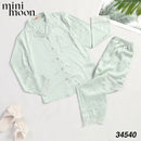 Satin Pajamas 2Pcs - 34540