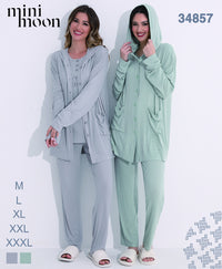 3Pcs Pajamas - 34857 