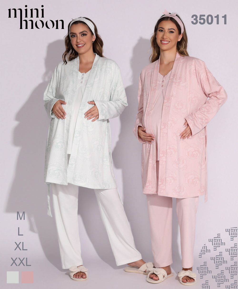 Pyjama de Grossesse 3PCS - 35011 F4