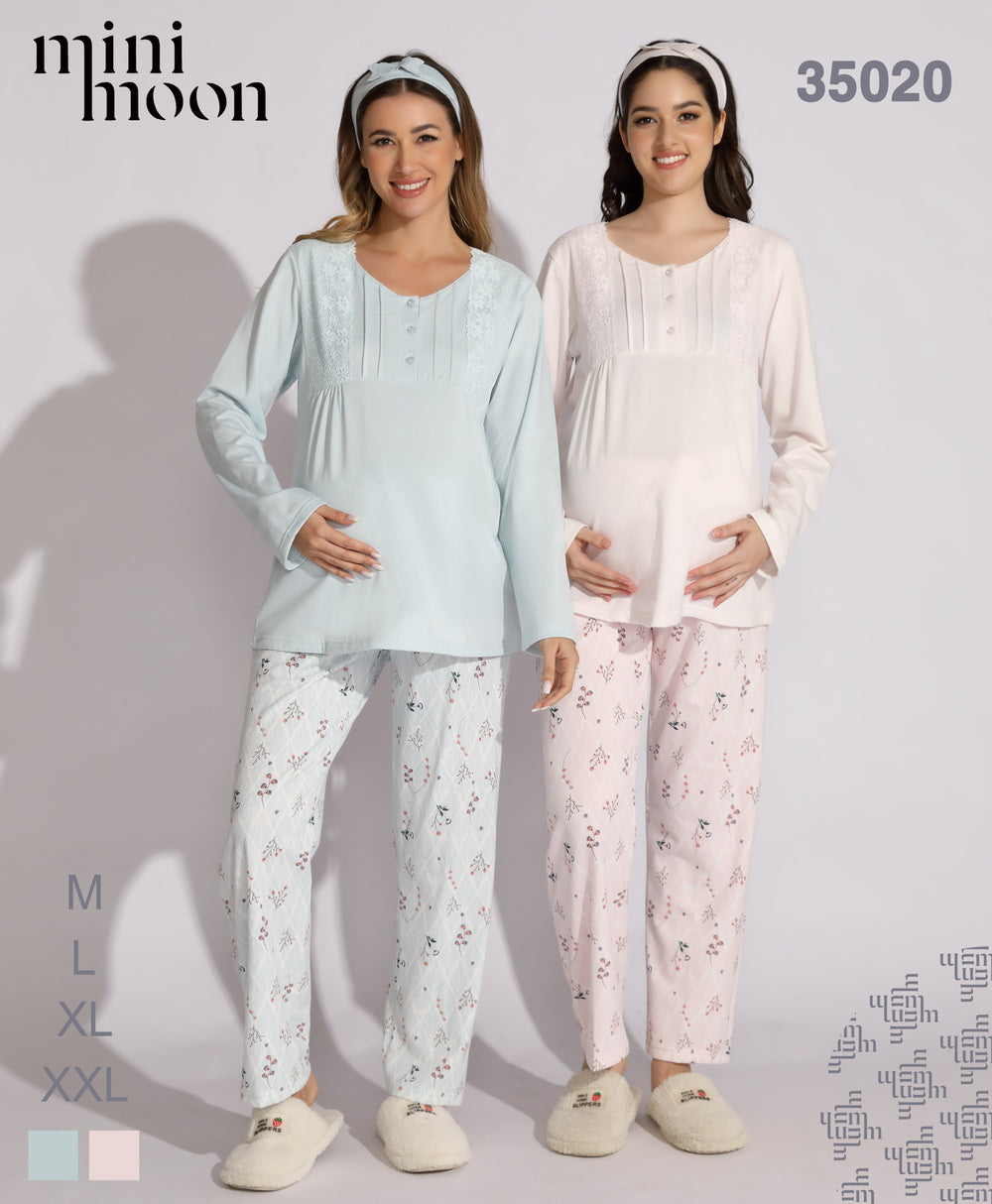 Pyjama de Grossesse 2PCS - 35020 H5