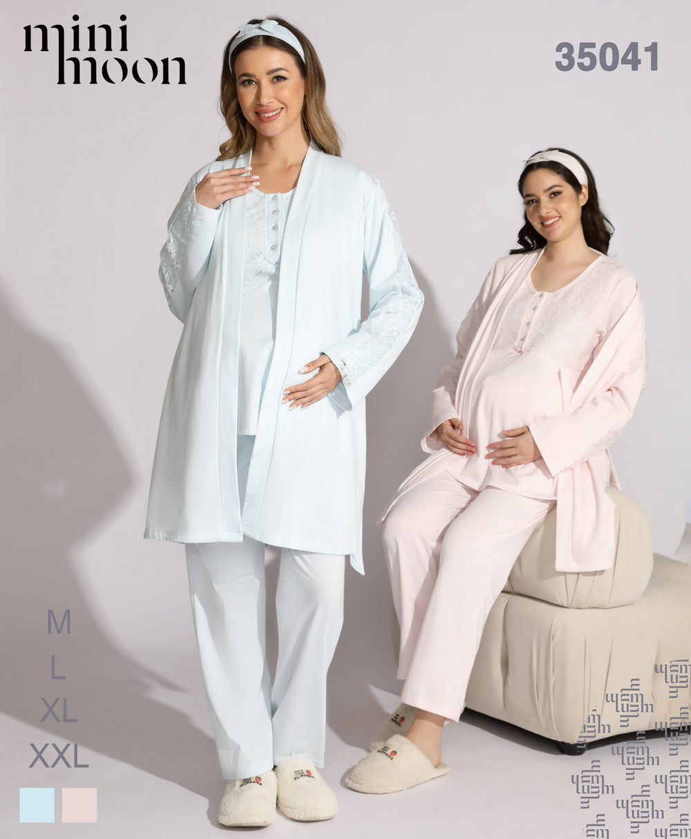 Pyjama de Grossesse 3PCS - 35041