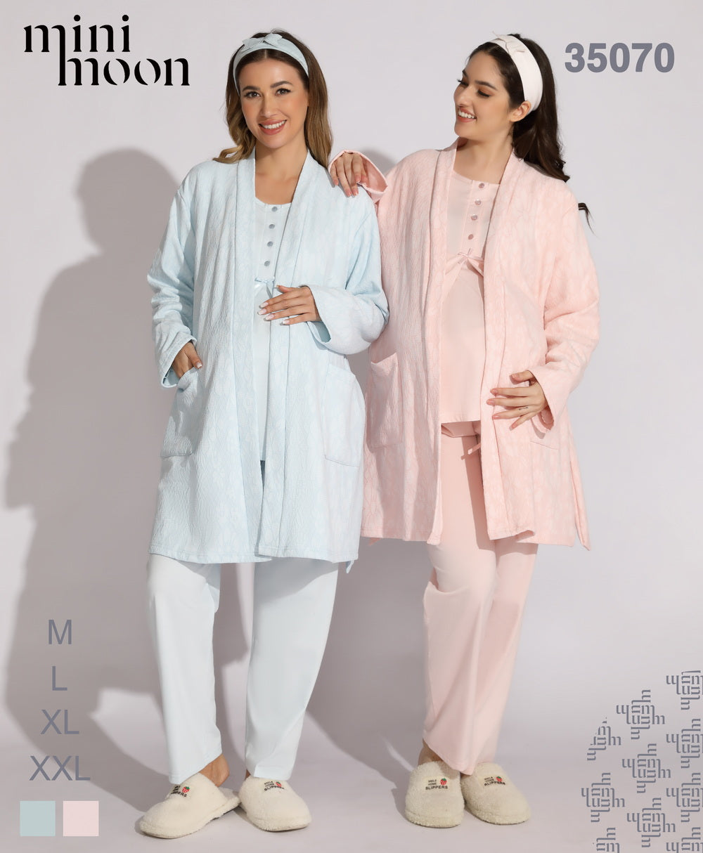 Pyjama de Grossesse 3PCS - 35070 F1