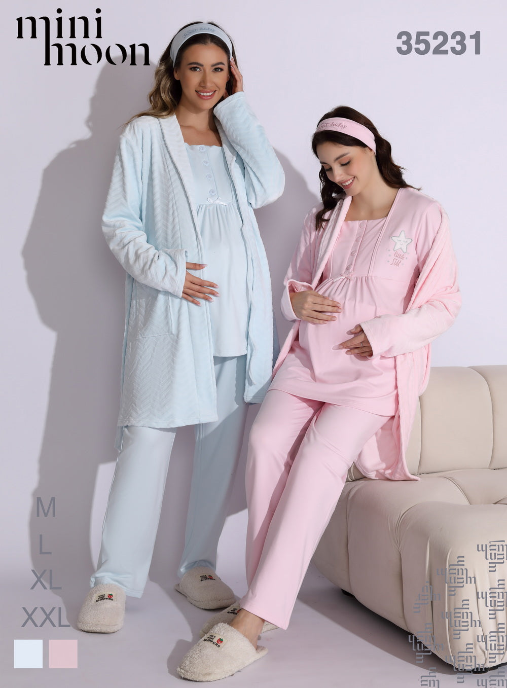 Pyjama de Grossesse 3PCS - 35231