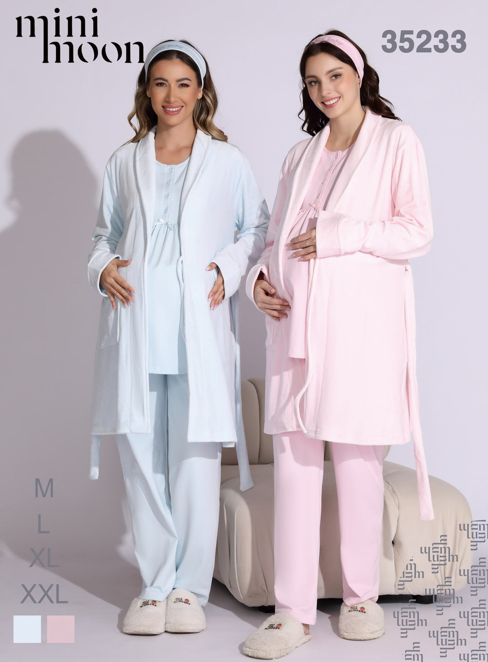 Pyjama de Grossesse 3PCS - 35233 E4.