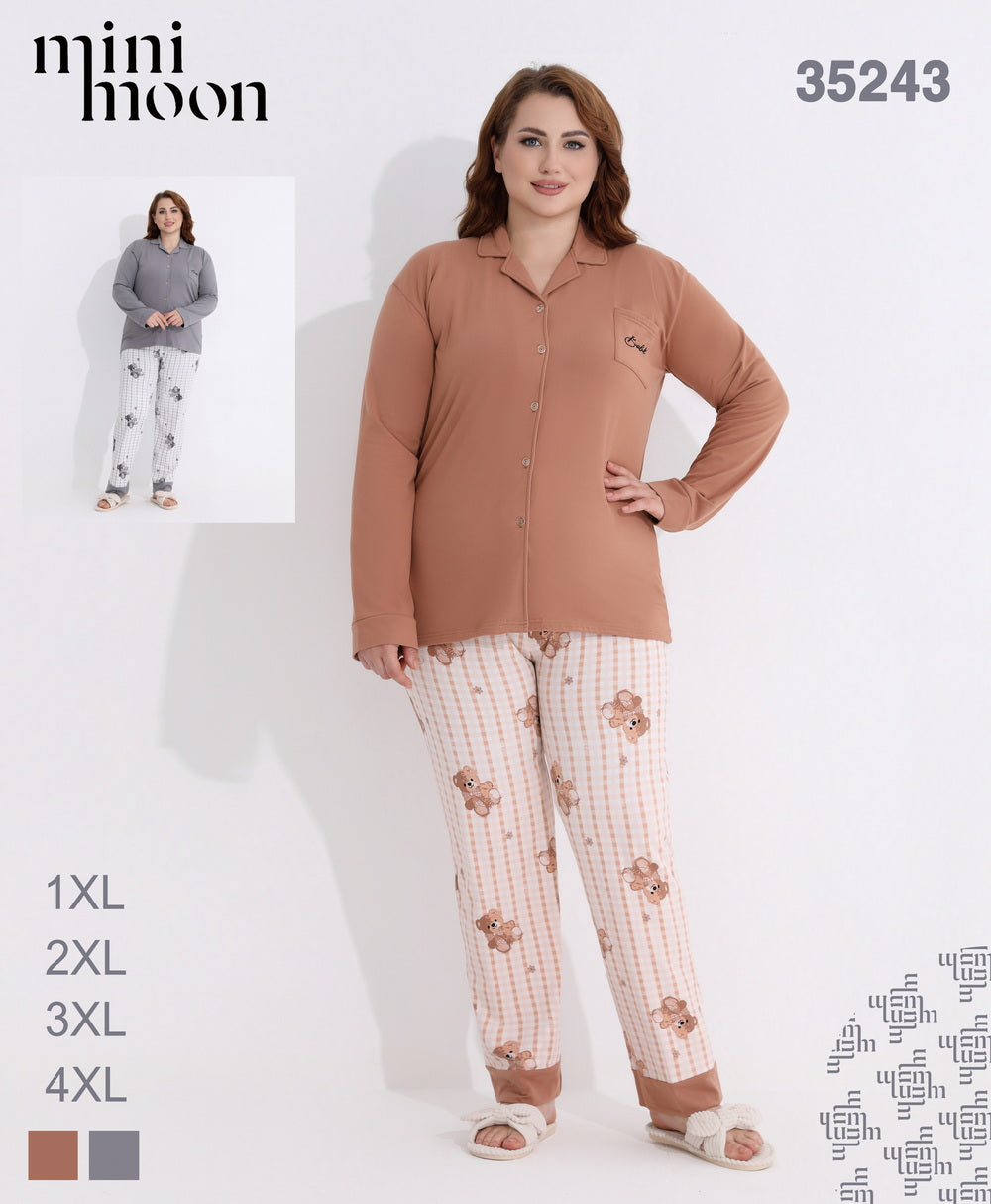 Pyjama Grandes tailles 2Pcs - 35243 B6