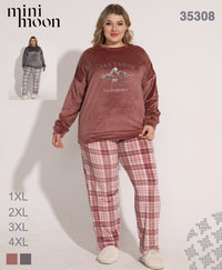Pyjama Grandes tailles 2Pcs - 35308 E2