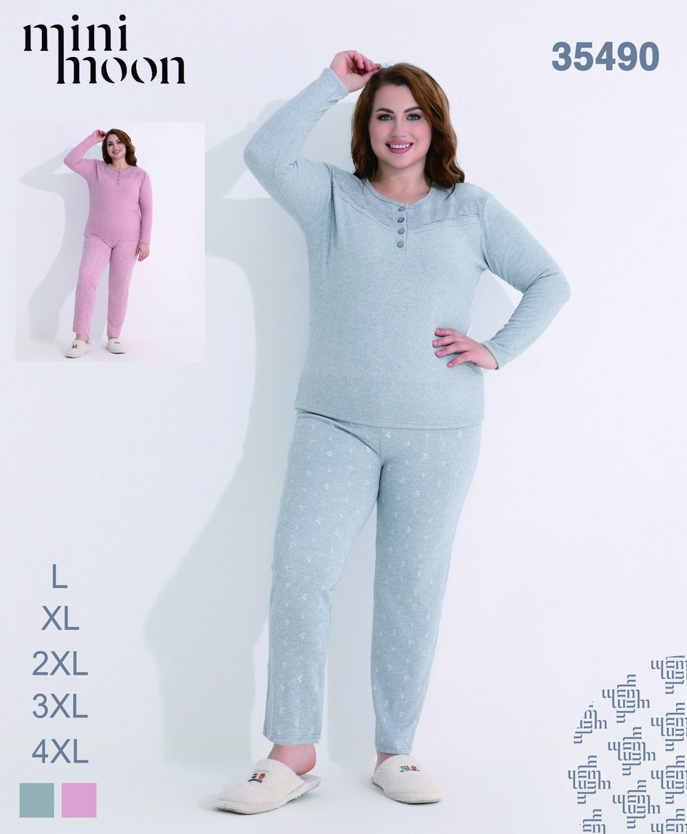 Pyjama Grandes tailles 2Pcs - 35490 A1