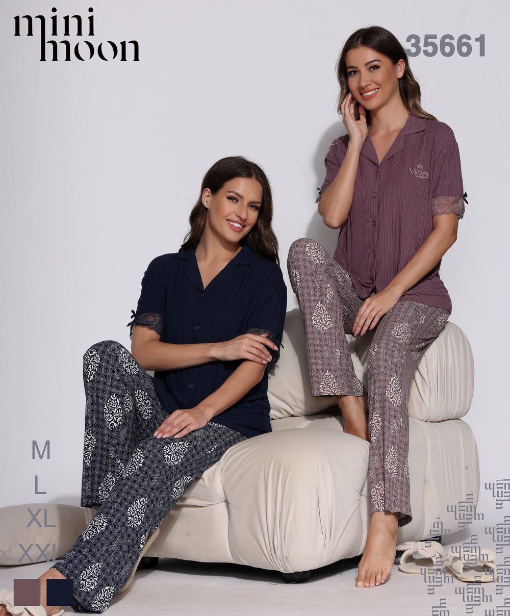 2-piece pajamas - 35661 port 3