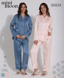 Satin Pajamas 2Pcs - 34543