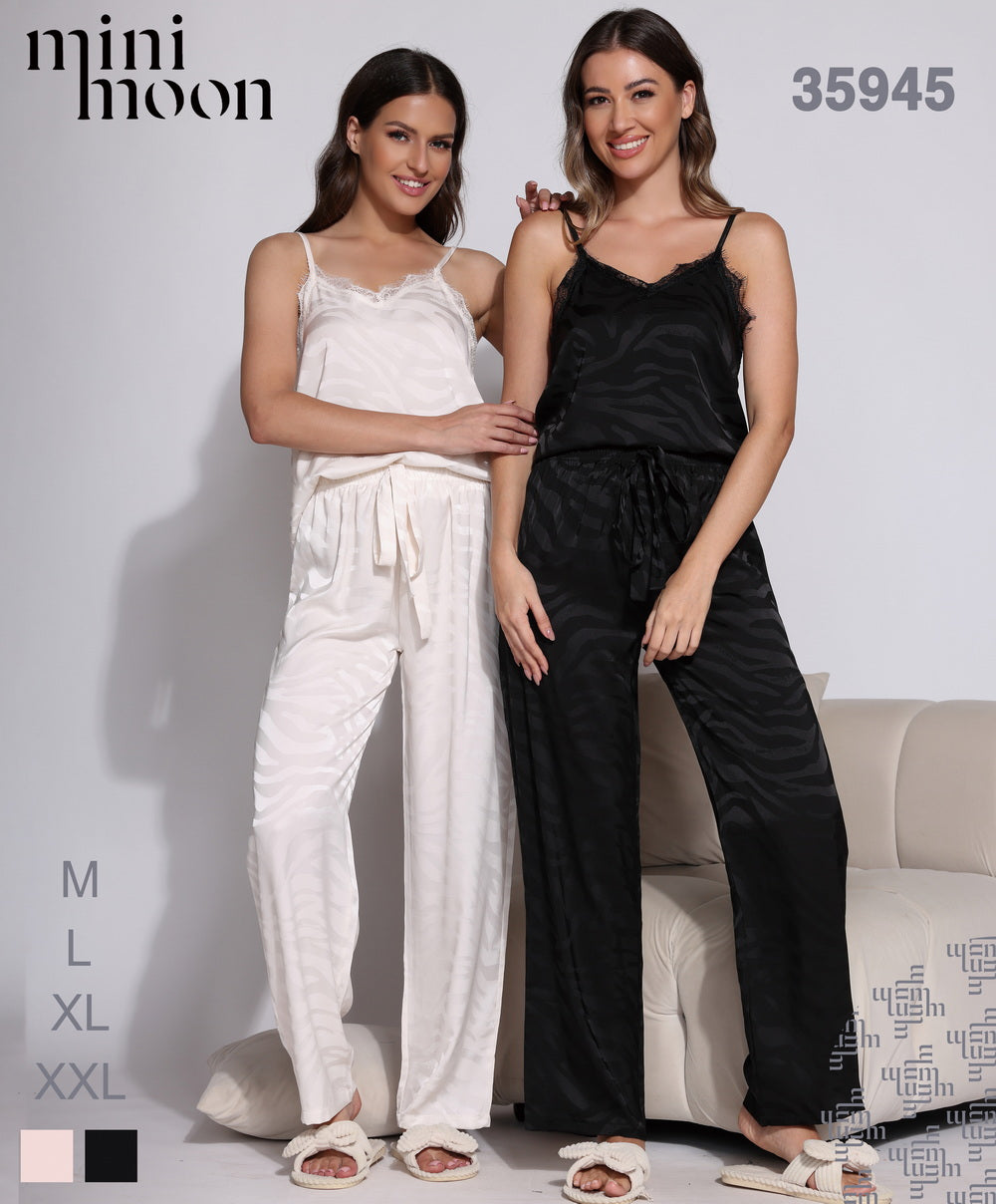 Pyjama 2pcs en Satin - 35945
