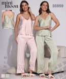 Satin Pajamas 2Pcs - 34543