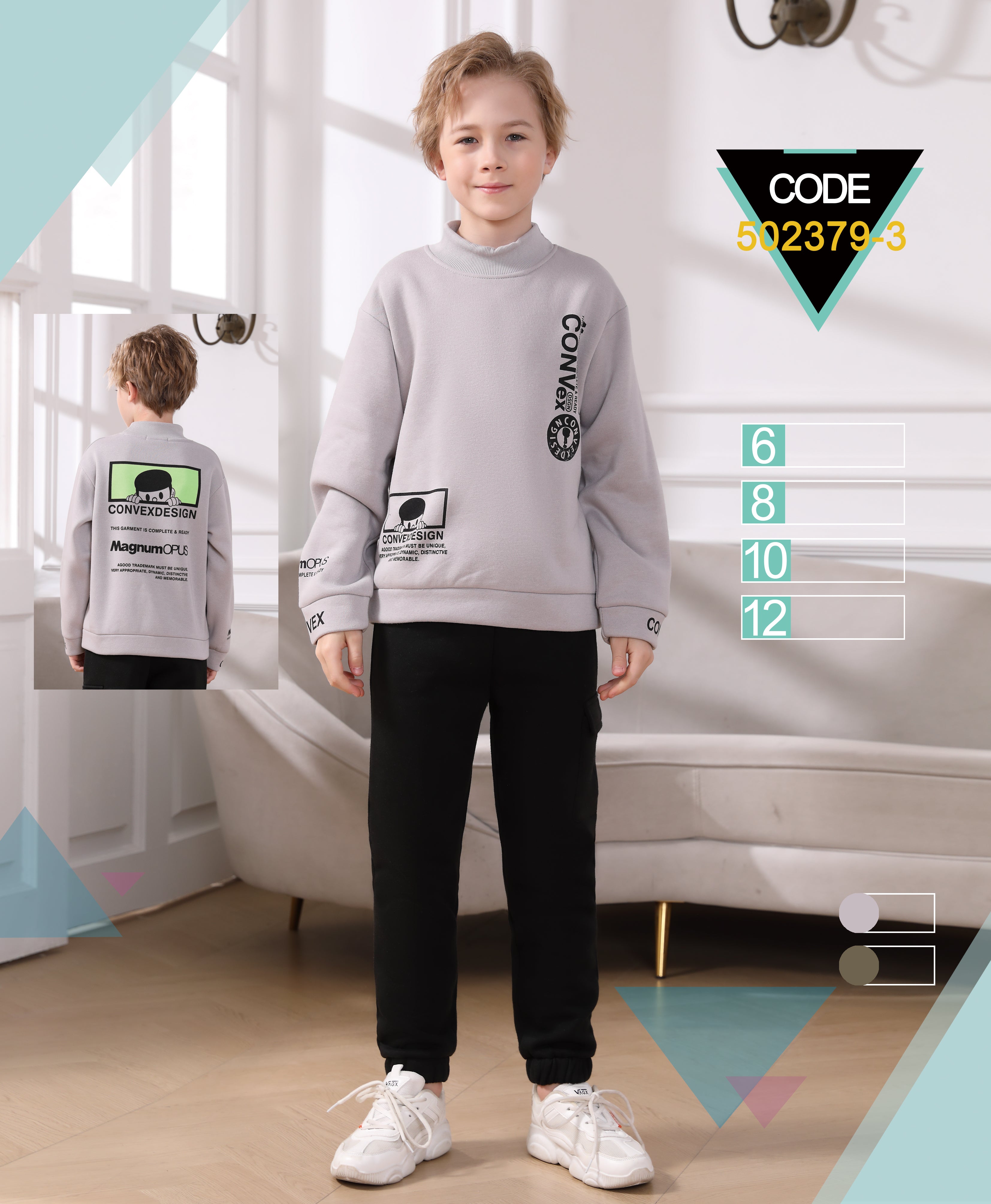 ENSEMBLE SWEAT-SHIRT ET PANTALON JOGGER JUNIOR - 502379-3 H3