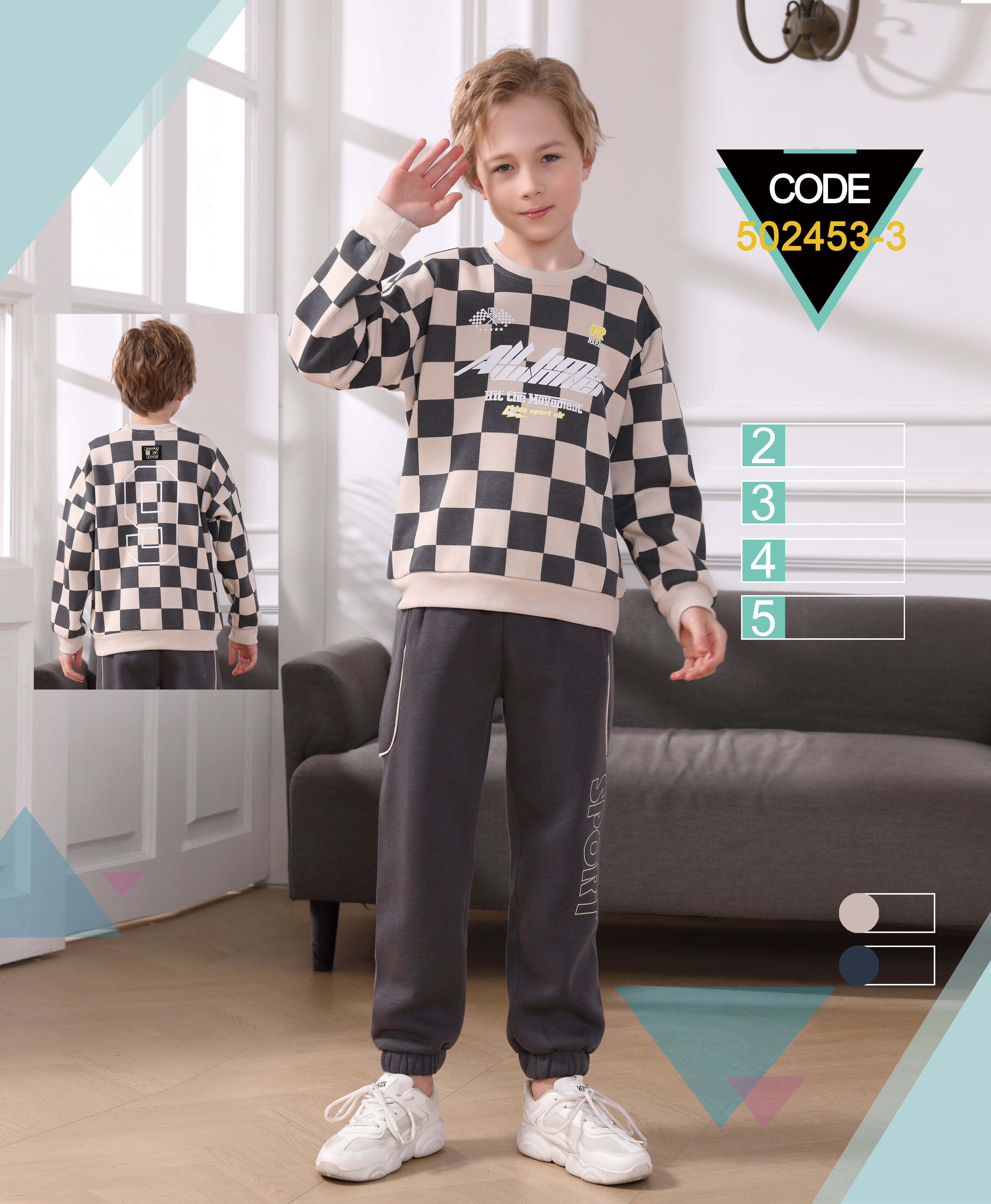 ENSEMBLE SWEAT-SHIRT ET PANTALON JOGGER JUNIOR - 502453-3 H1