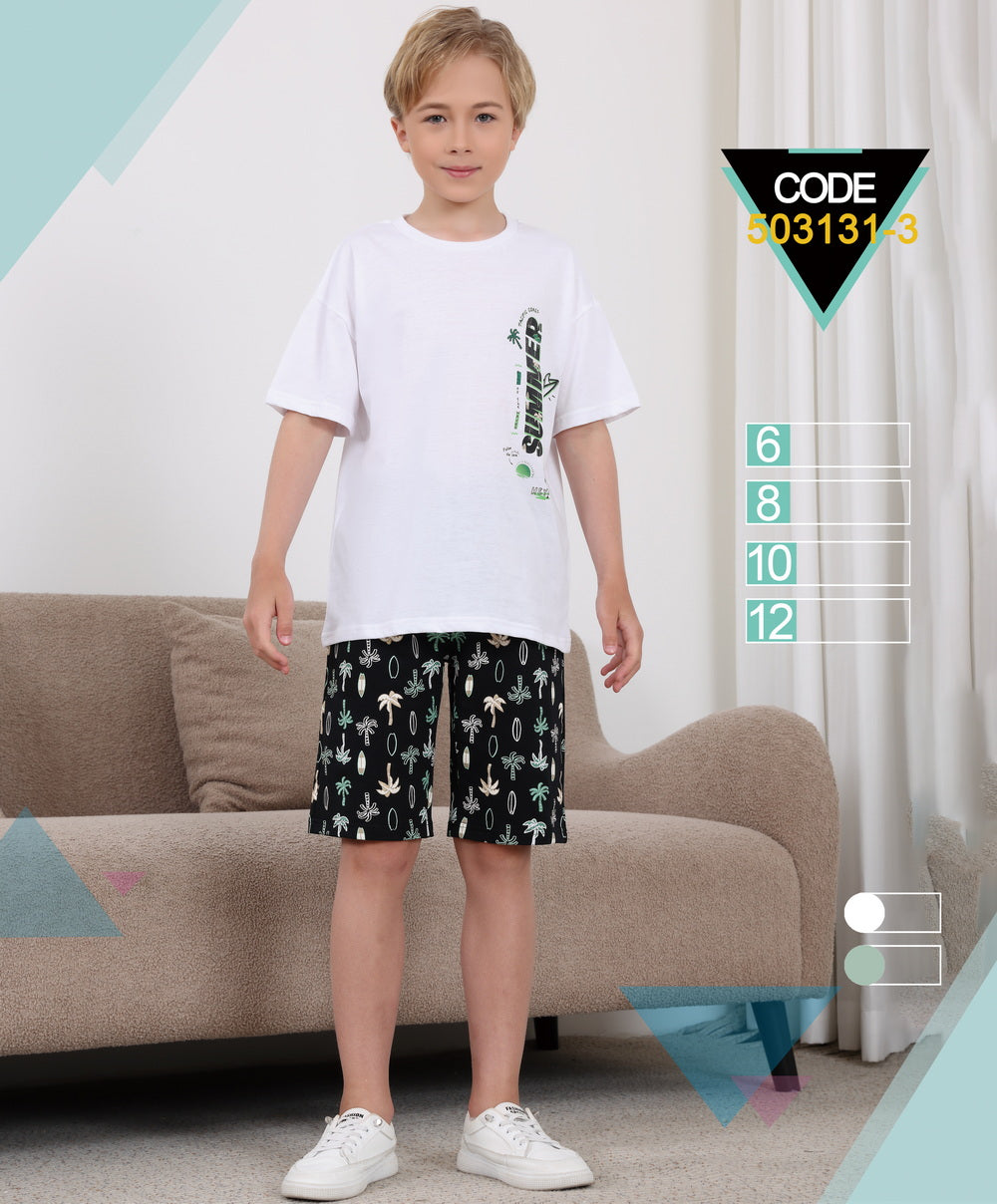 ENSEMBLE T-SHIRT ET SHORT ENFANT (6-12) - 503131-3 A6