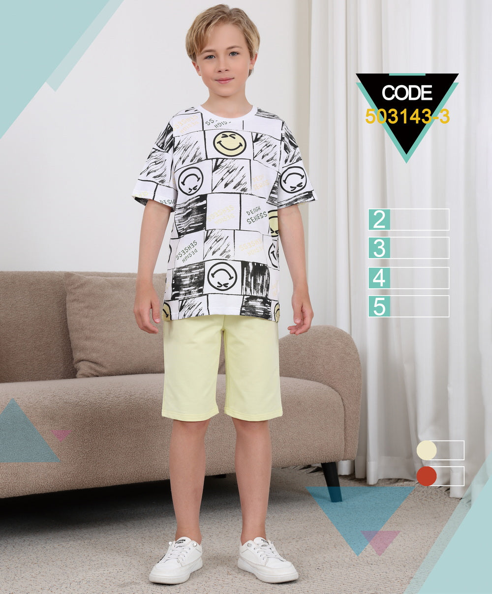 ENSEMBLE T-SHIRT ET SHORT ENFANT (2-5) - 503143-3 A8