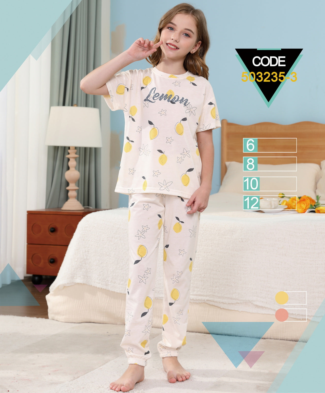 Children's pajamas 2PCS (12-18) - 35384