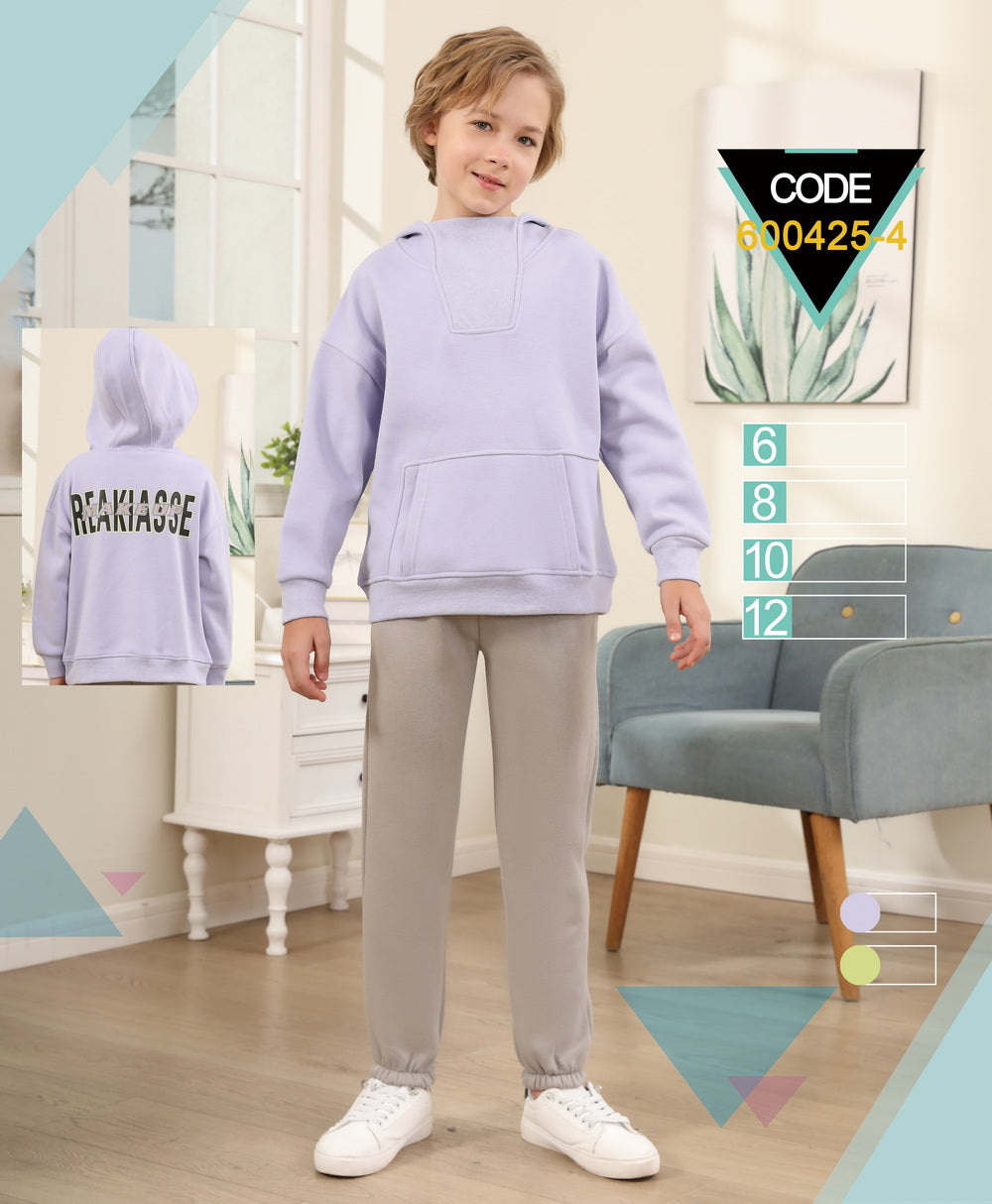 ENSEMBLE SWEAT  À CAPUCHE ET PANTALON JOGGER ENFANT - 600425-4 H2