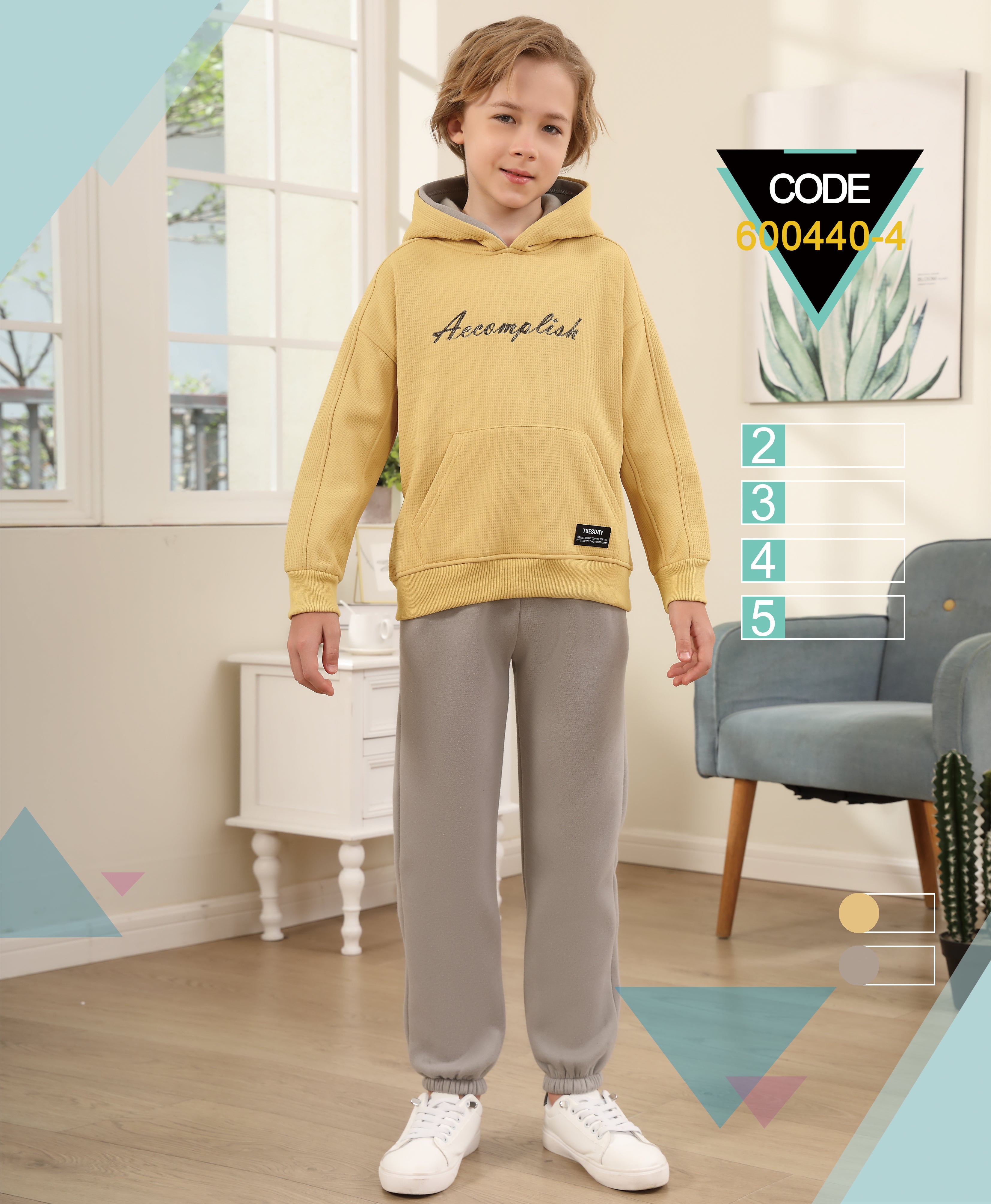 ENSEMBLE SWEAT  À CAPUCHE ET PANTALON JOGGER ENFANT - 600440-4 H1